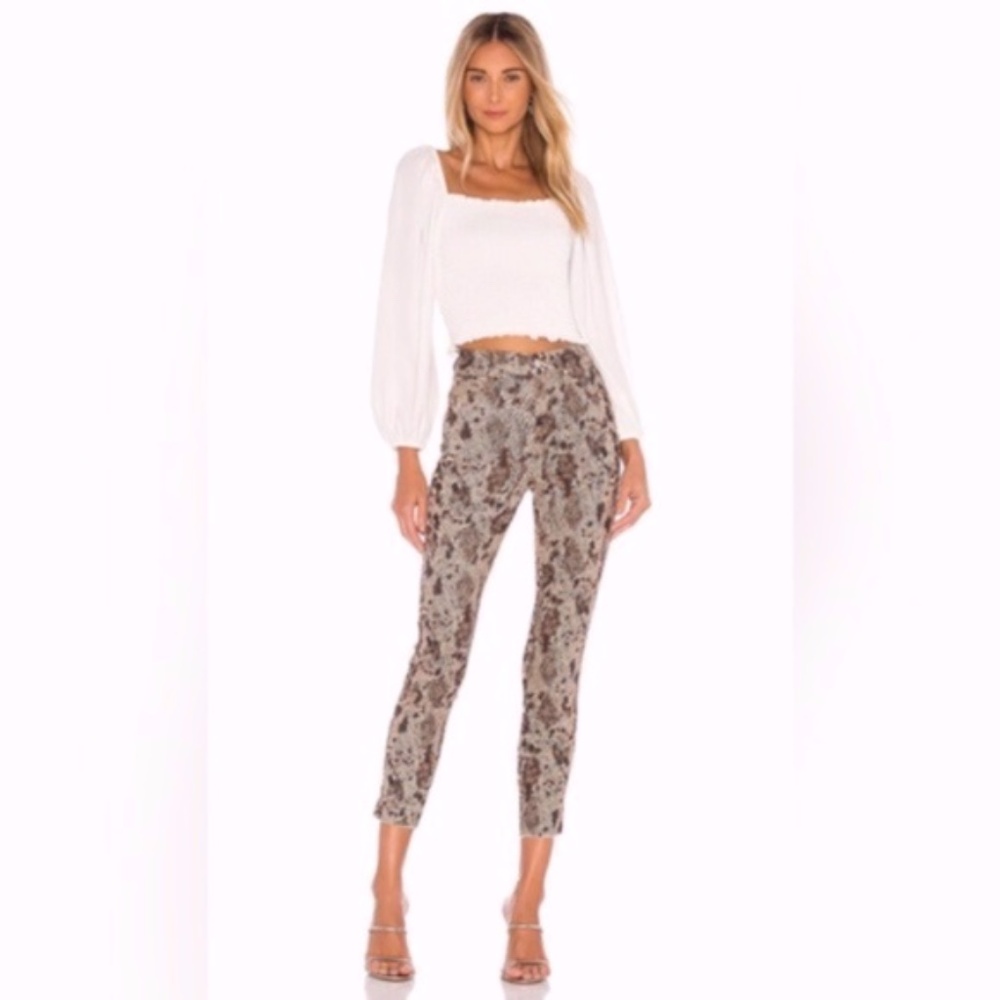 Revolve Free People High Rise Raw Hem Jegging Jean Cropped Skinny Two Faced 27 - Picture 3 of 9